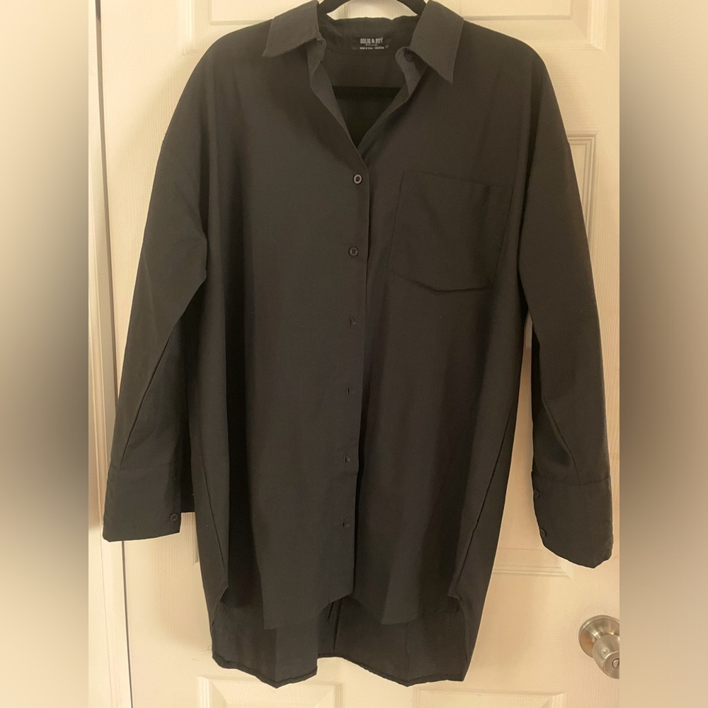 H&M Charcoal Button Down Shirt